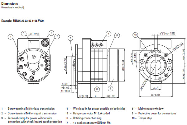 SRI085 DIMENSIONS