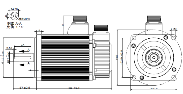 2,6KW ACH13260C teknik izim